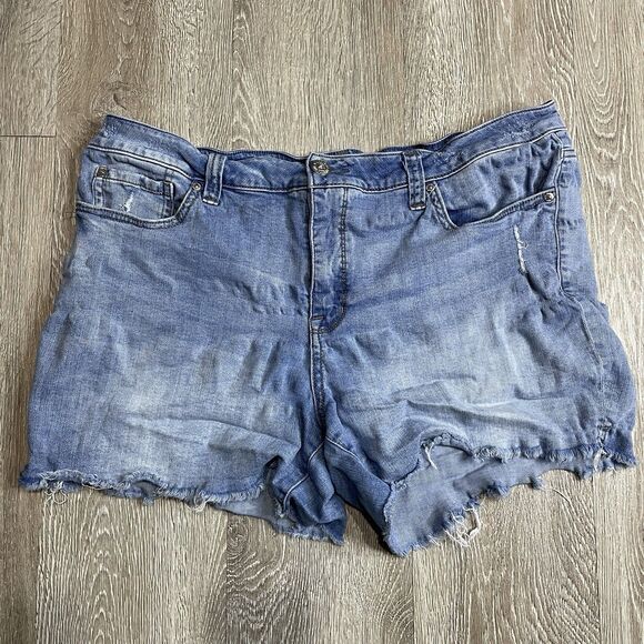Seven7 Pants - Seven 7 Jeans Denim Cutoff Shorts Blue Size 16